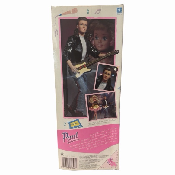 Vintage Rare Hasbro 1989 Smash Hits Paul Doll NRFB. New in box - Picture 3 of 6